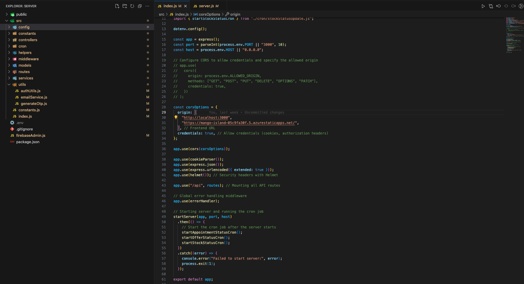 Admin Backend Layout Structure